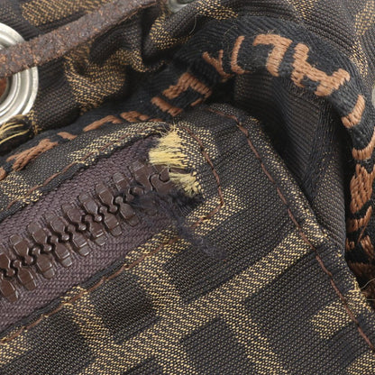 Fendi FF Zucca Leather Backpack Shoulder Bag Brown — view 8
