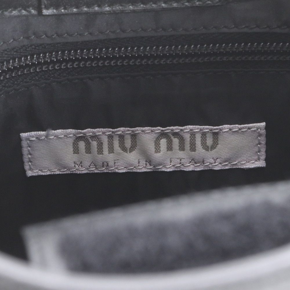 Miu Miu Leather Shoulder Bag — view 8
