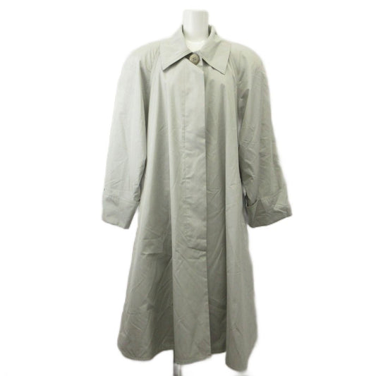 Dior Soutien Collar Coat Silk Single Breasted Hiyo Light Gray Jacket Long Sleeve