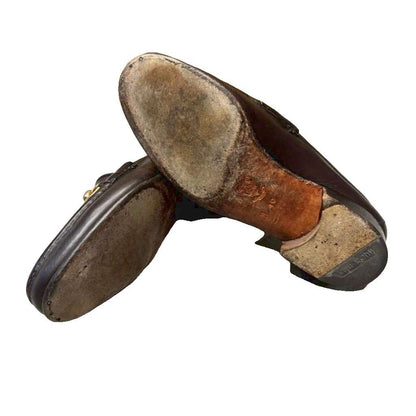 Gucci Horsebit Loafers Gold Brown — view 7