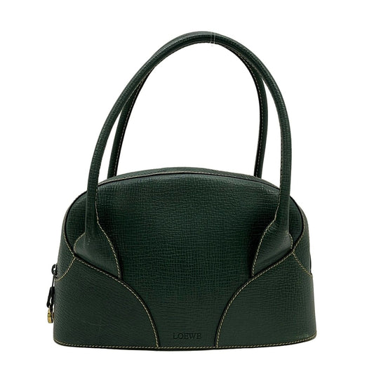 Loewe Handbag Green Leather