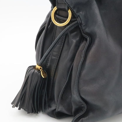 Loewe Flamenco Shoulder Bag Pochette Crossbody 2-Way Drawstring Fringe Tassel — view 7