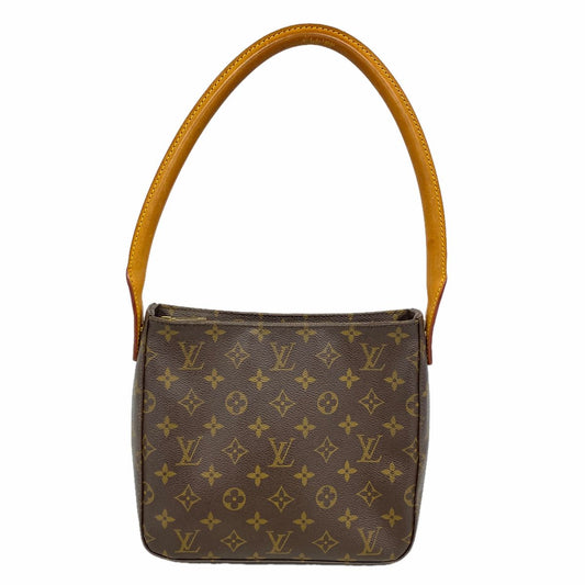 Louis Vuitton Shoulder Bag Monogram Looping MM Brown