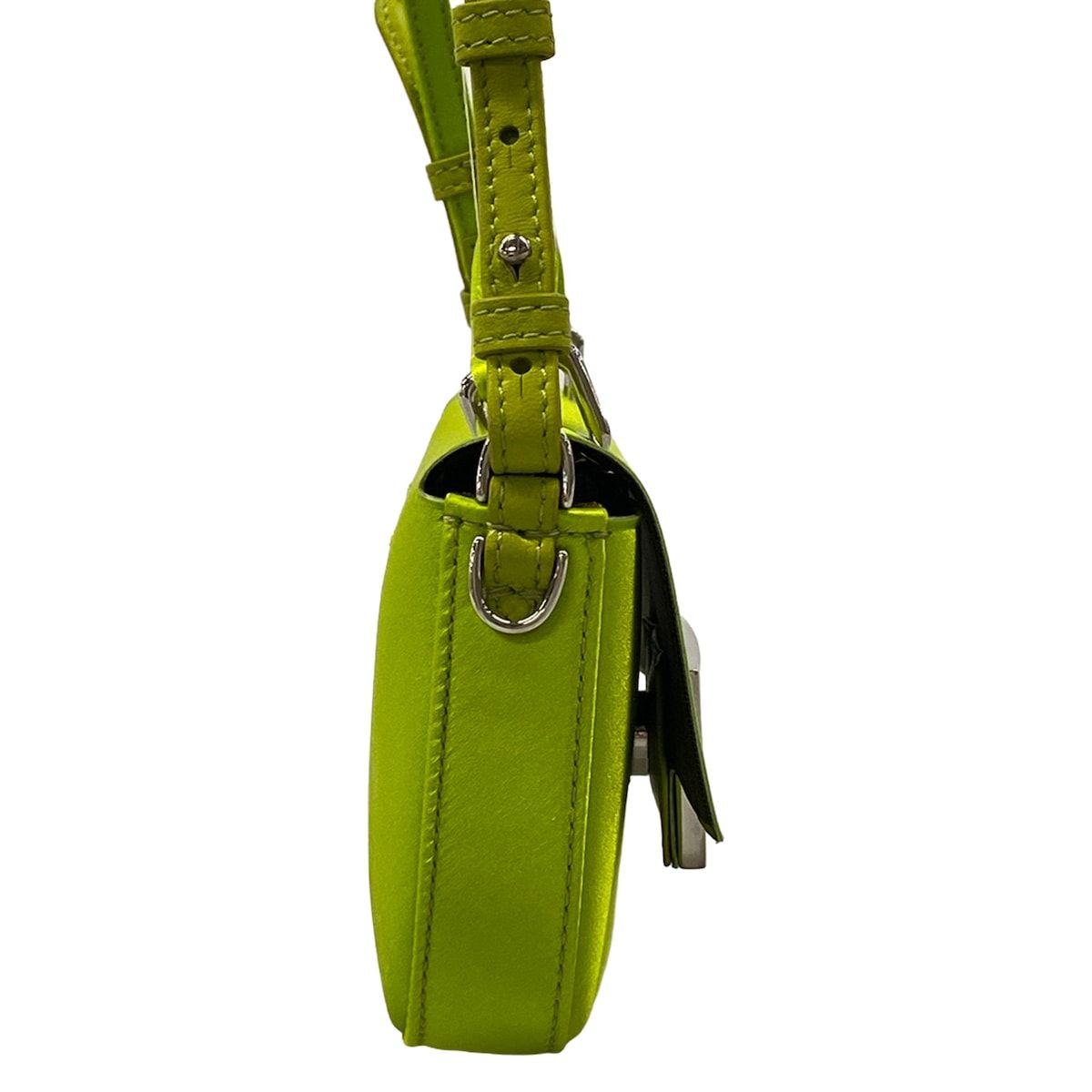 Fendi Shoulder Bag Bucket Green Leather — view 2