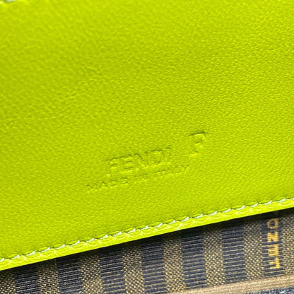 Fendi Shoulder Bag Bucket Green Leather — view 8