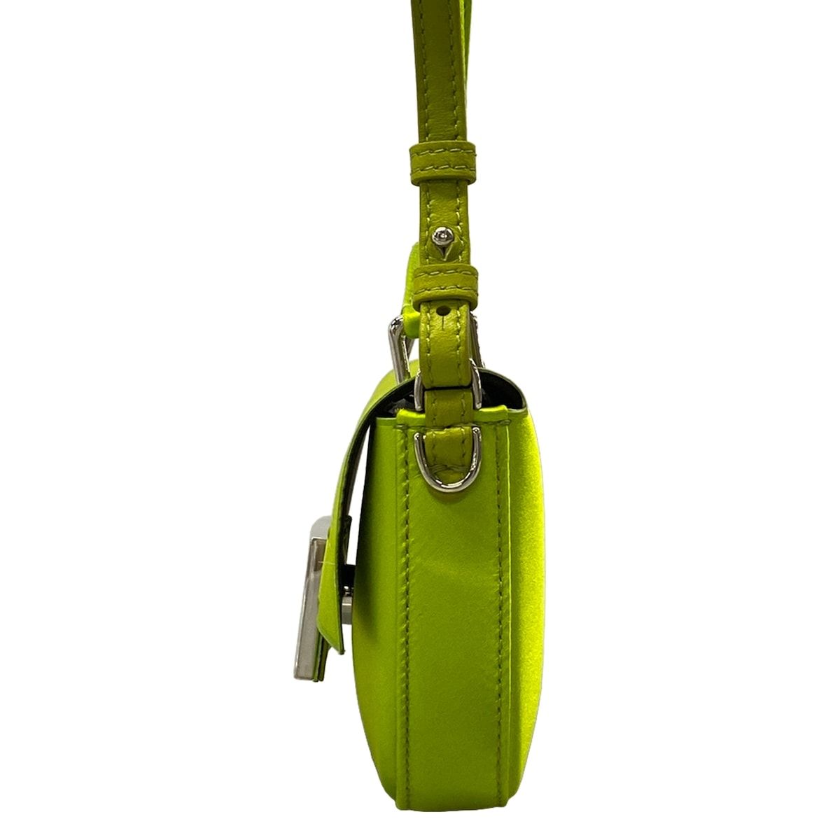 Fendi Shoulder Bag Bucket Green Leather — view 4