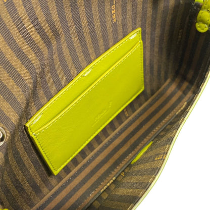 Fendi Shoulder Bag Bucket Green Leather — view 7