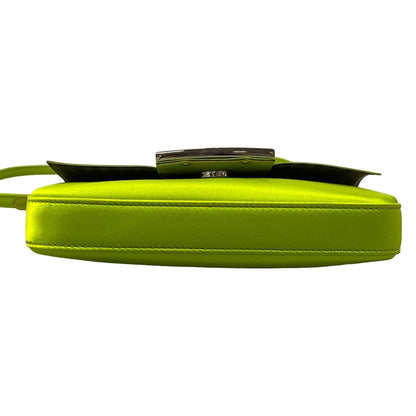 Fendi Shoulder Bag Bucket Green Leather — view 5