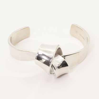 Celine Knot Wide Cuff Bangle Bracelet S 24-4700s