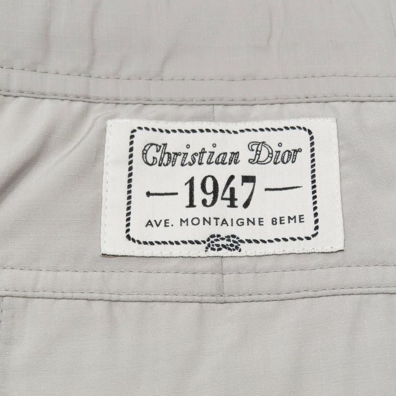 Unused 22ss DIOR Technical Ripstop Nylon Pants Logo Buckle Belt Drawcord 54