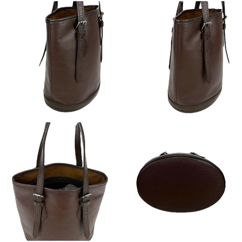 Louis Vuitton Bucket PM Bucket Bag Bucket Bag Marais Epi Leather Brown
