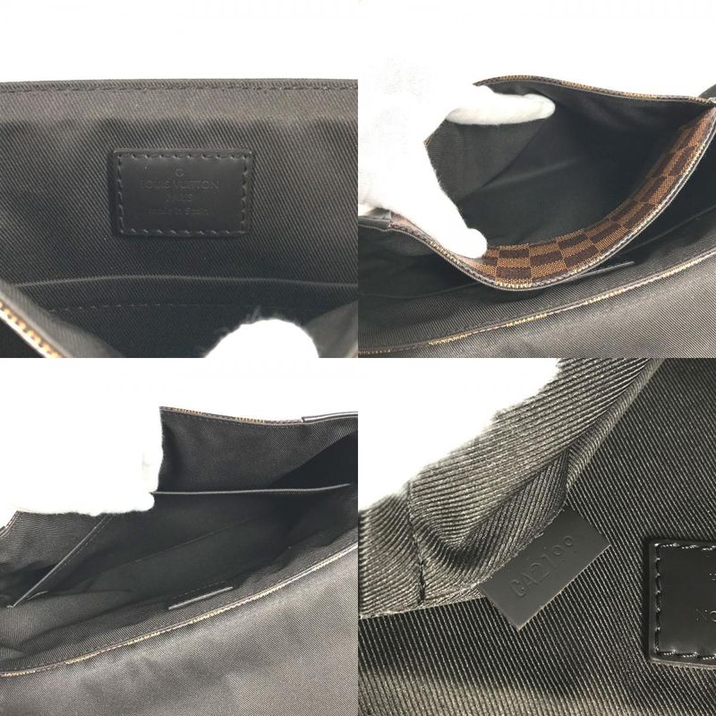 Louis Vuitton Shoulder Bag District NM PM N41031 Damier Canvas Ebène Brown