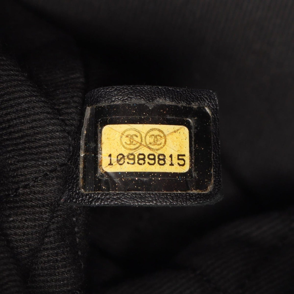 Chanel Tote Black Leather CC Logo Chain Hand B — view 10
