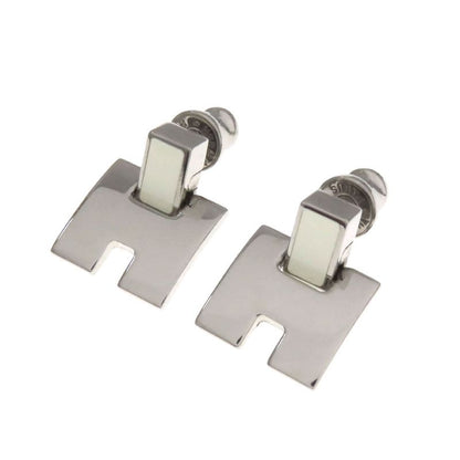 Hermes Irene H Motif Earrings Metal Women