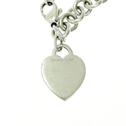 Tiffany & Co Tiffany & Co Silver Heart Tag Bracelet 33.7g 925 Engraved 408057