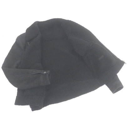 Bottega Veneta Sheepskin in Double Shearling Jacket Black 50 Hat — view 3