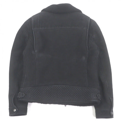 Bottega Veneta Sheepskin in Double Shearling Jacket Black 50 Hat — view 4