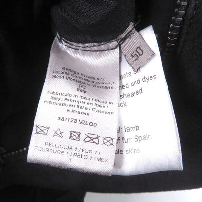 Bottega Veneta Sheepskin in Double Shearling Jacket Black 50 Hat — view 8