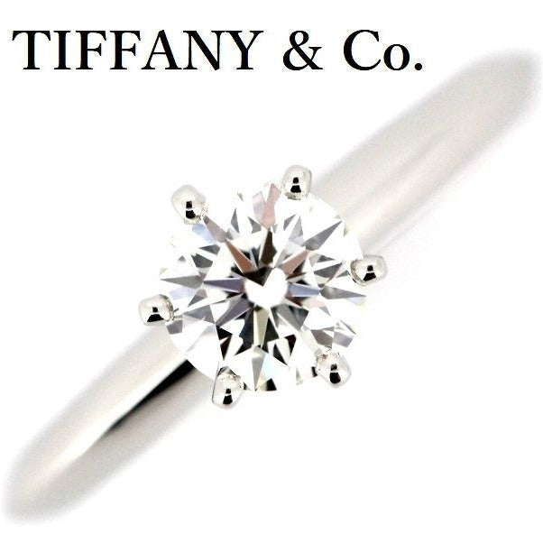 Tiffany & Co Solitaire 053 CT Diamond Ring I-Vs1-3 ex Pt950 — view 2