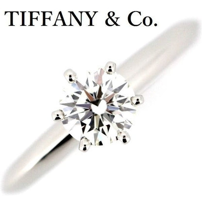 Tiffany & Co Solitaire 053 CT Diamond Ring I-Vs1-3 ex Pt950 — view 2