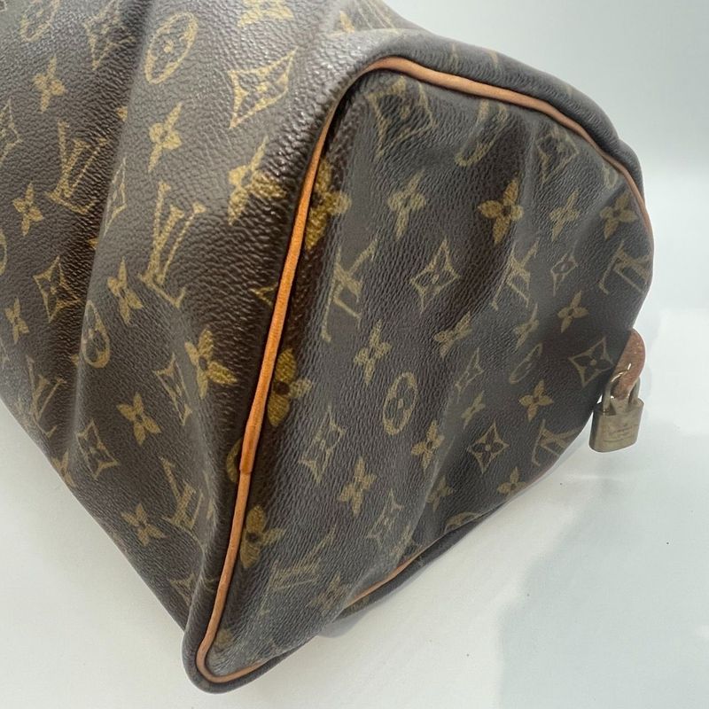 Louis Vuitton Monogram Speedy 30 M41526 Handbag Brown Preowned 005440