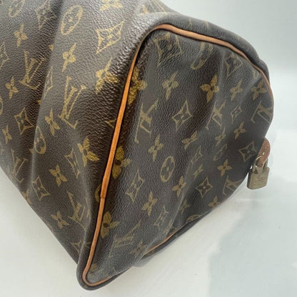 Louis Vuitton Monogram Speedy 30 M41526 Handbag Brown Preowned 005440