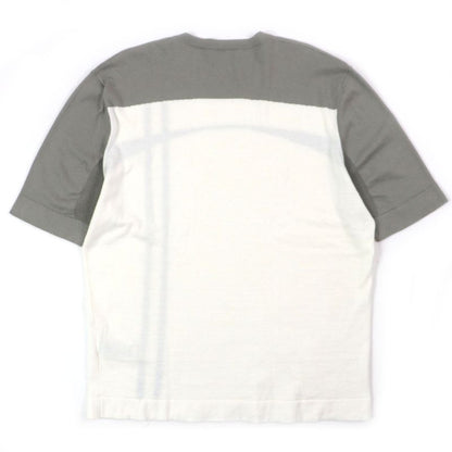 Hermes 23SS Cotton Cashmere H Motif Crew Neck Short Sleeves Short Sleeves Knit