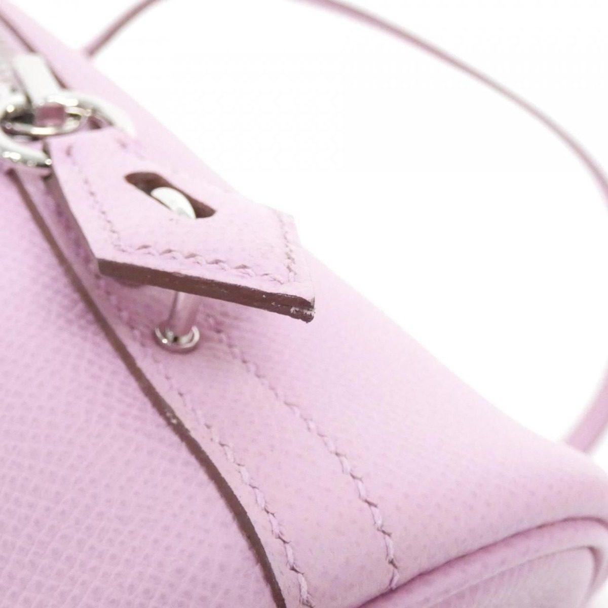 Hermes Bolide Bag Handbag Silver — view 4