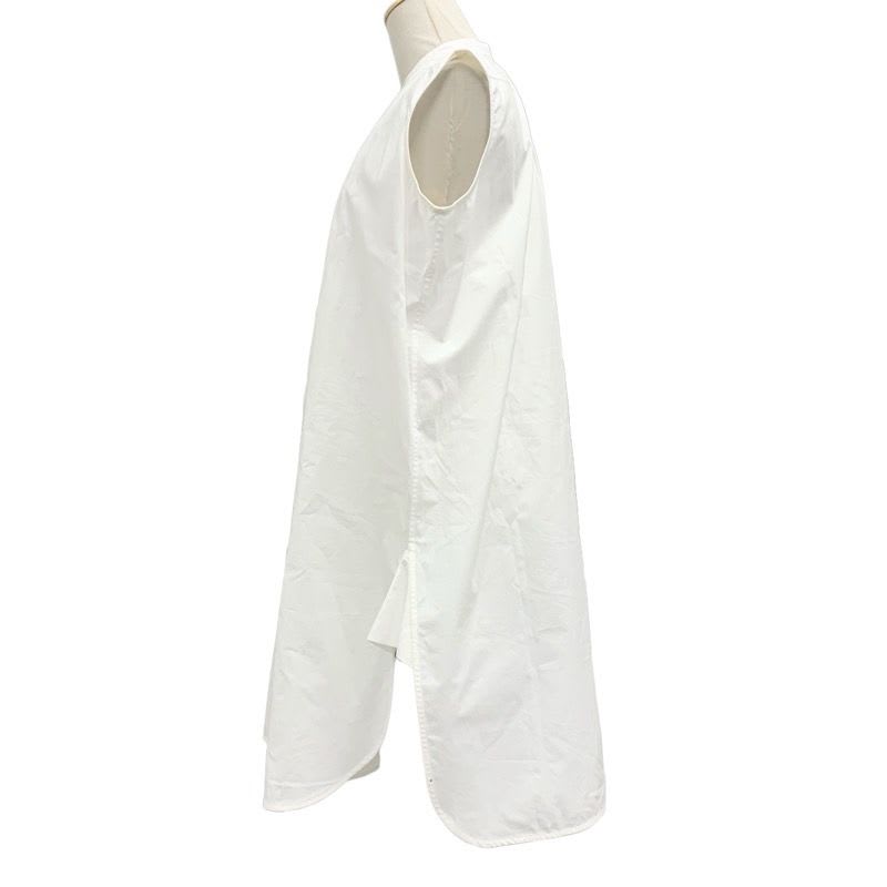 Loewe Dress Cotton White Shirt Sleeveless