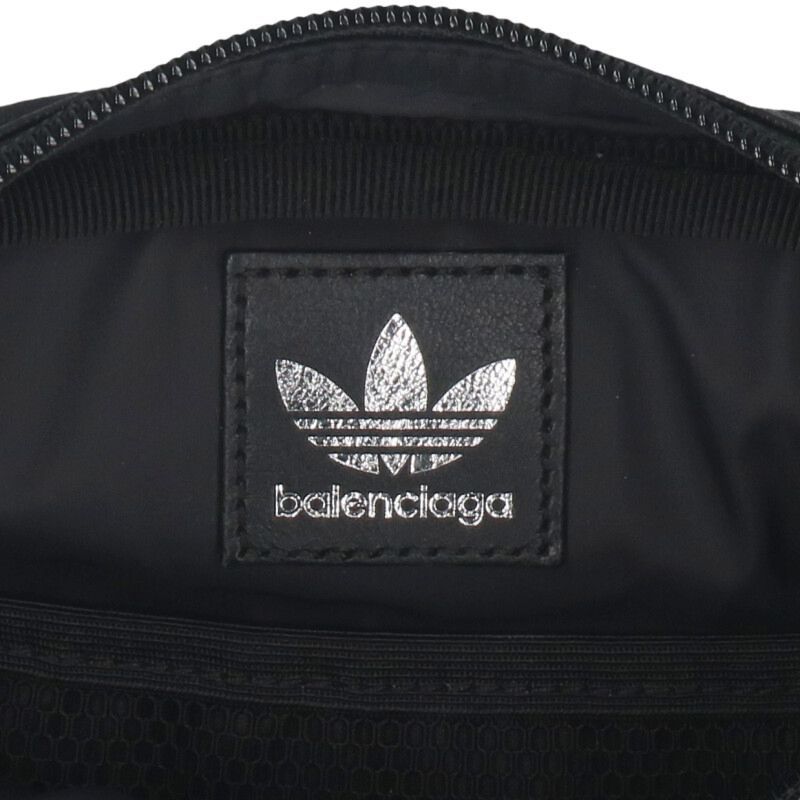 Balenciaga X Adidas 721850 Three Line Small Crossbody Leather Shoulder Bag Men's
