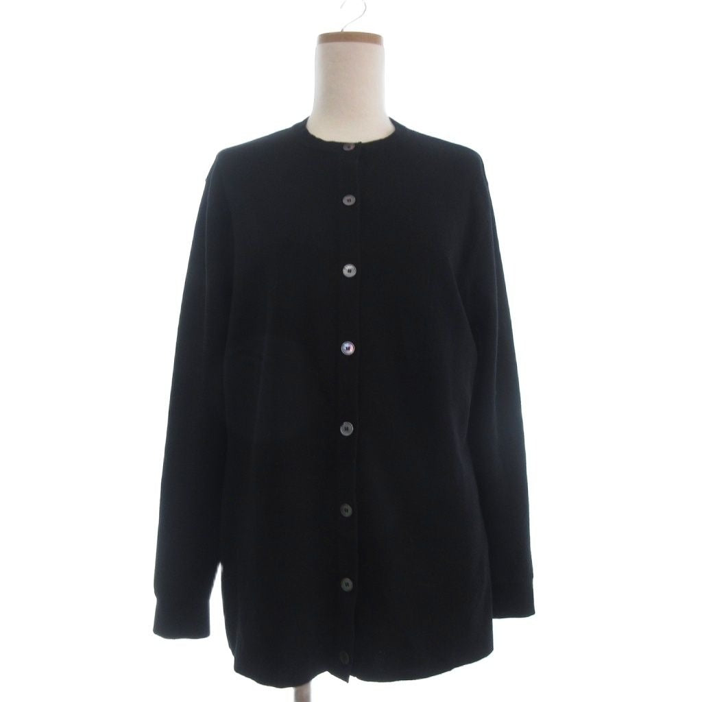 Hermes Martin Margiela Era Knit Cardigan Crew Neck Long Sleeve Wool Black
