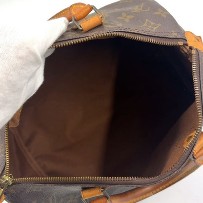 Louis Vuitton Speedy 30 Monogram Leather X PVC Brown Handbag Gold M41526