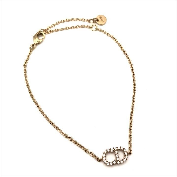 Dior Cdlogo Line Stone Bracelet