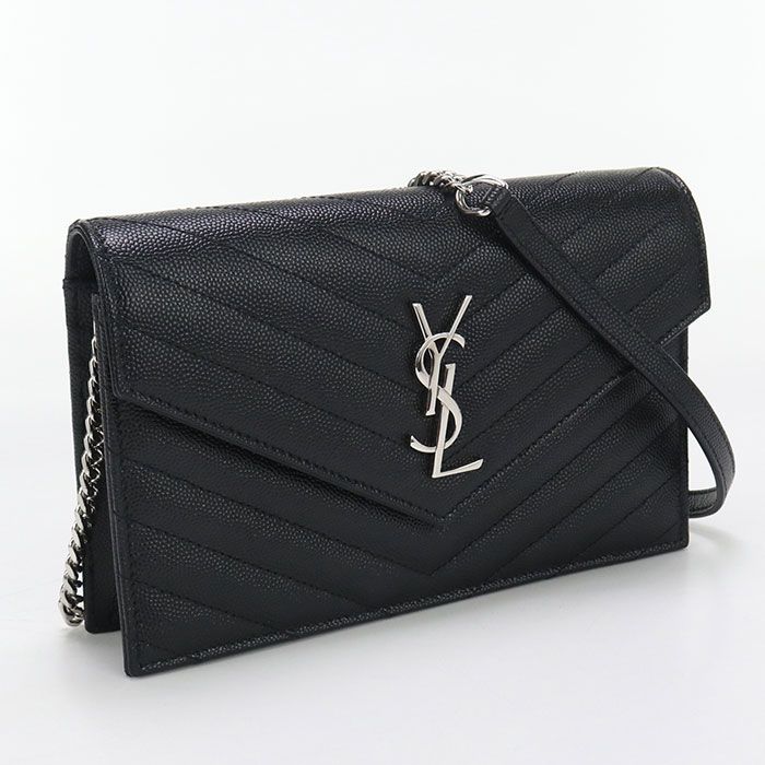 Saint Laurent Envelope Chain Wallet Cassandra 742920 Chain Wallet In Calfskin