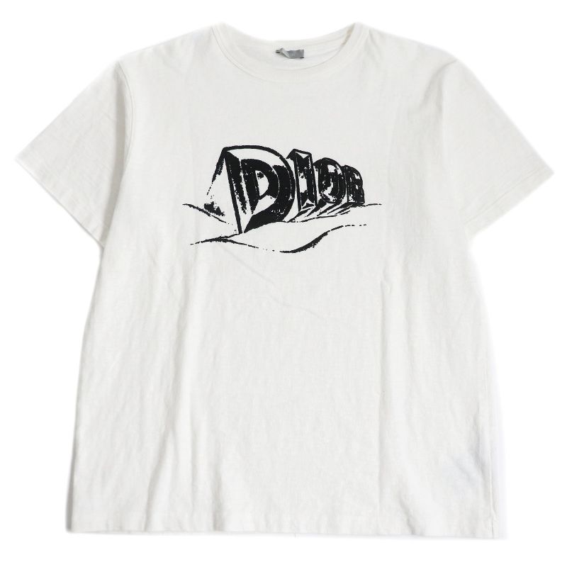 DIOR Homme 23AW 393j696a0849 Slub Cotton Crew Neck Short Sleeve T-shirt With