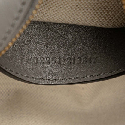 Gucci Ggmatelasse Quilted Mini Boston Bag Shoulder Bag 2WAY 702251 Gray Leather