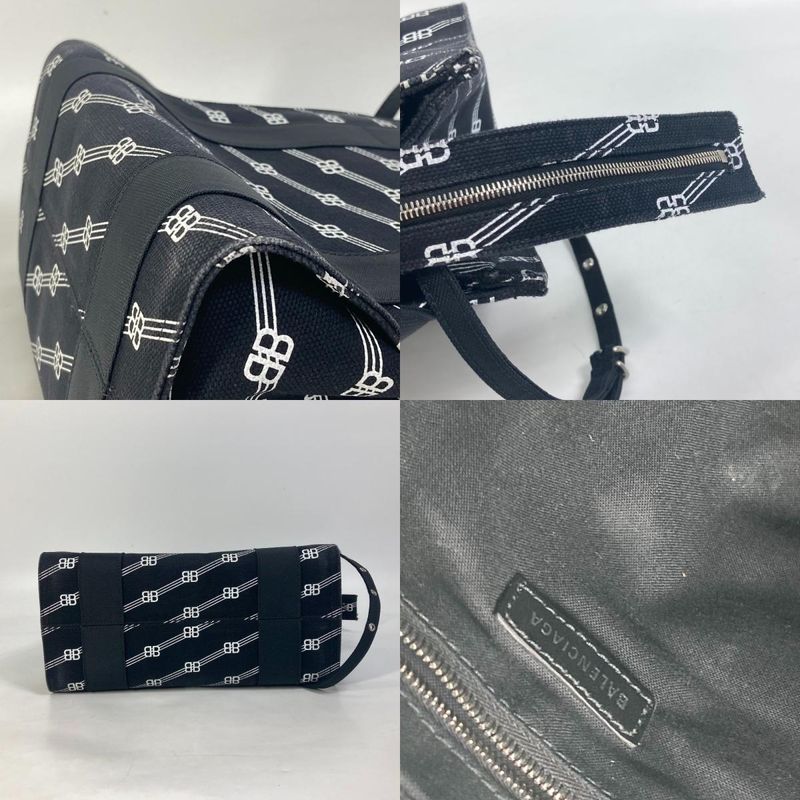 Balenciaga Handbag Trade S 620884 Canvas Black