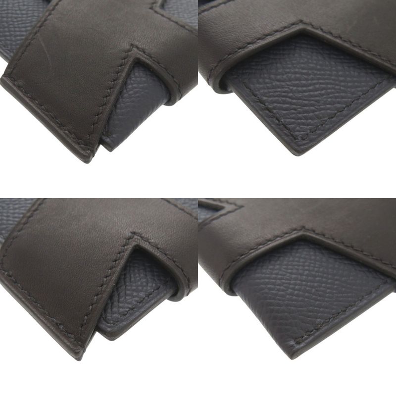 Hermes H Tag Vaux Epson Vorsoft Blue Indigo Black Silver Hardware Z Engraved