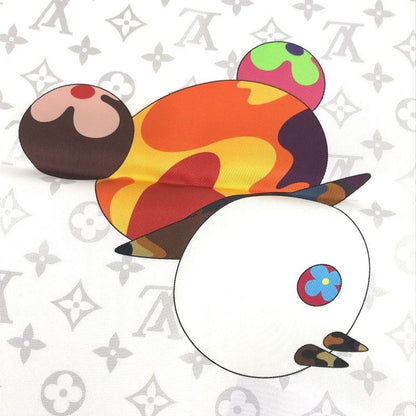 Louis Vuitton Scarf Monogram Superflat Characters Square 70 M96273 Silk Bronze