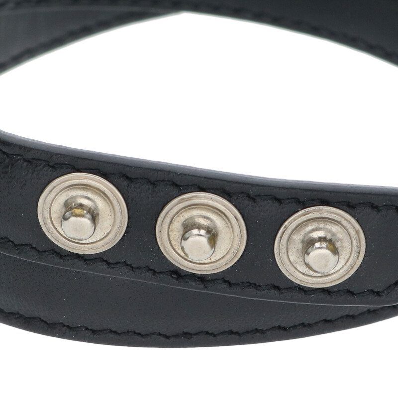 Saint Laurent Paris Studded Design Leather Bracelet Men's