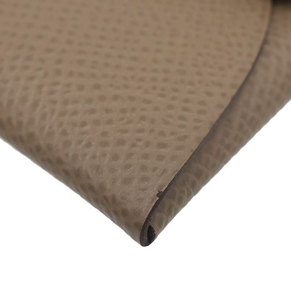 Hermes Coin Case Bastia Vaux Epson Etoupe Silver Hardware Unused Glazed Stamped