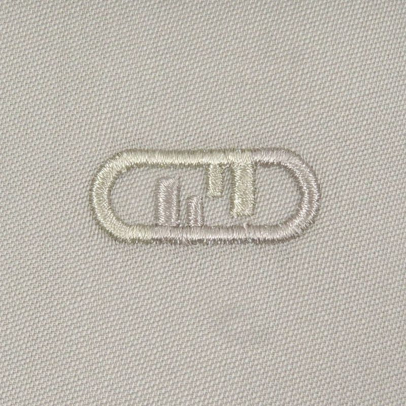 Fendi 2022 Fw1145 Fly Front FF Logo Embroidery Long Sleeve Safari Shirt Beige