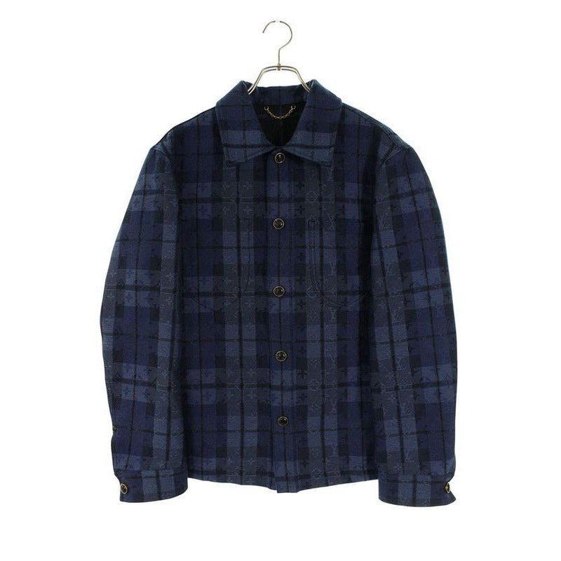 Louis Vuitton Xae Monogram Tartan Check Shirt Jacket XS