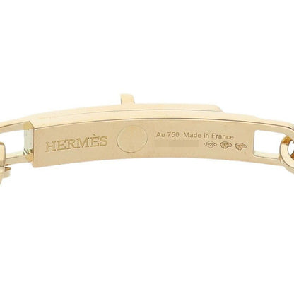 Hermes Kelly 18K Pink Gold Diamond Chain Necklace Men's