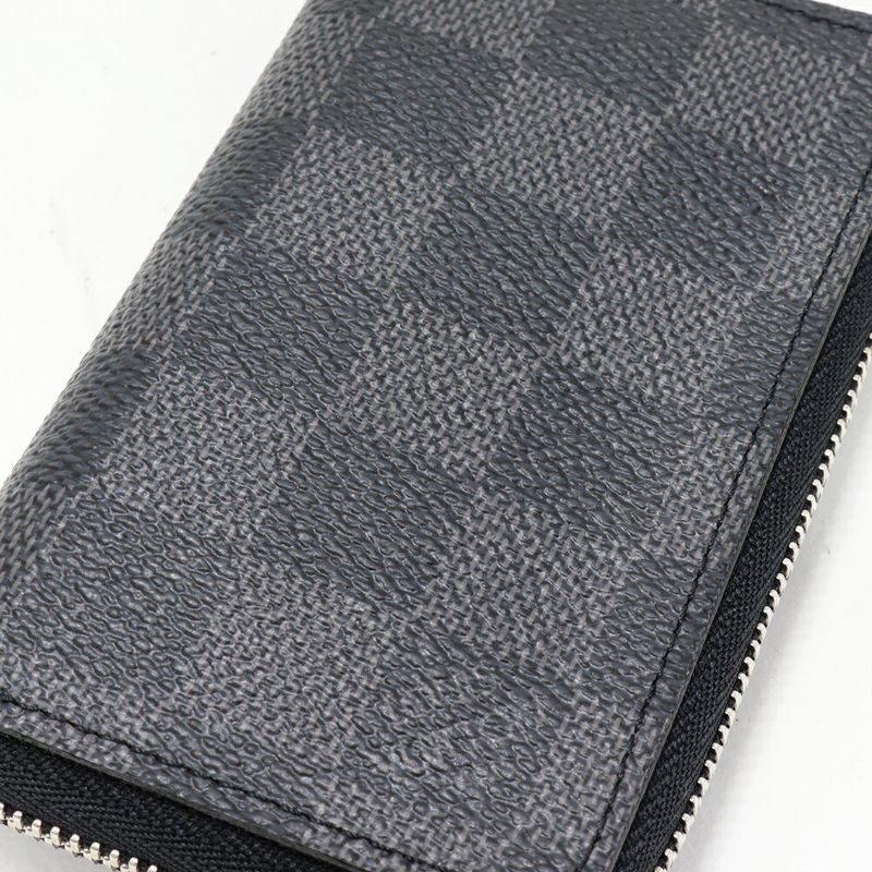 Louis Vuitton Coin Case Damier Graphite Zippy Coin Purse N63076