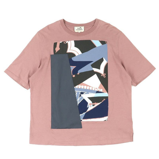 Hermes 21 SS 21-5755 Zouavesanddragons 100% Cotton Silk Blend Crew Neck Short