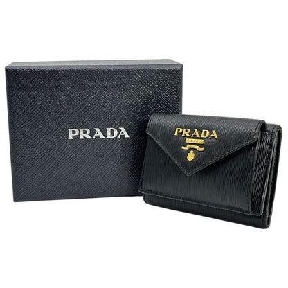 Prada Vitello Move Tri-Fold Wallet Compact 1 Mh021
