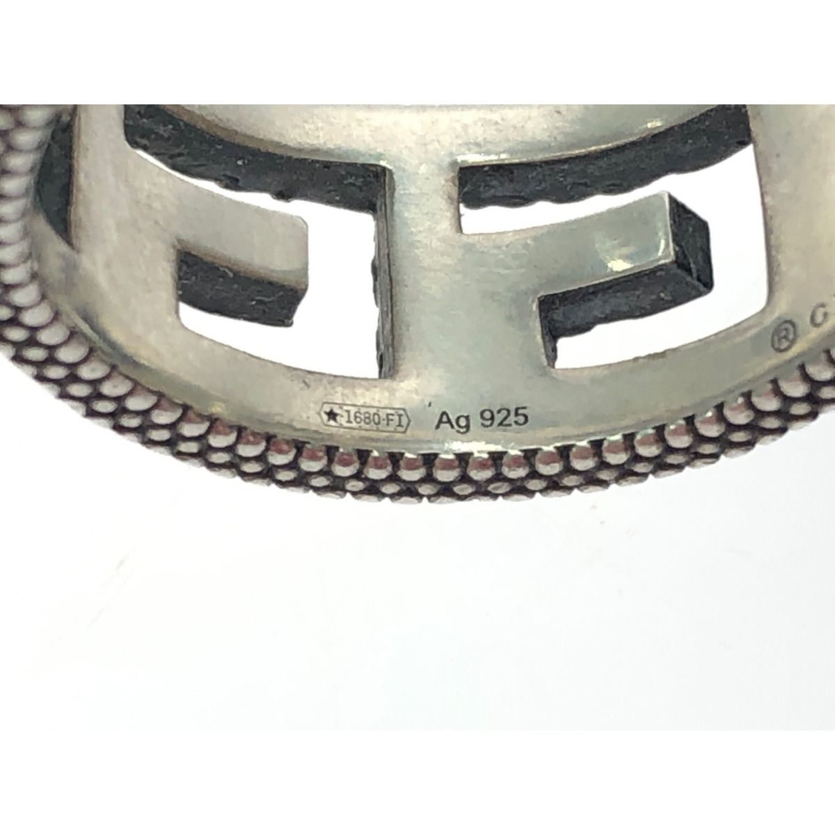 Gucci Unisex Silver Accessory G Square Ring No 17 Ring