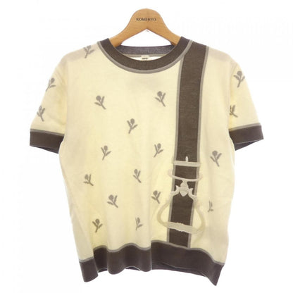 Hermes Etriers Knit Cashmere White