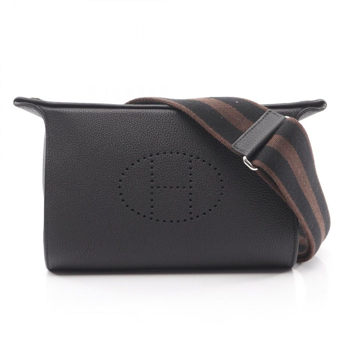 Hermes Shoulder Bag Vido Poche Black Leather
